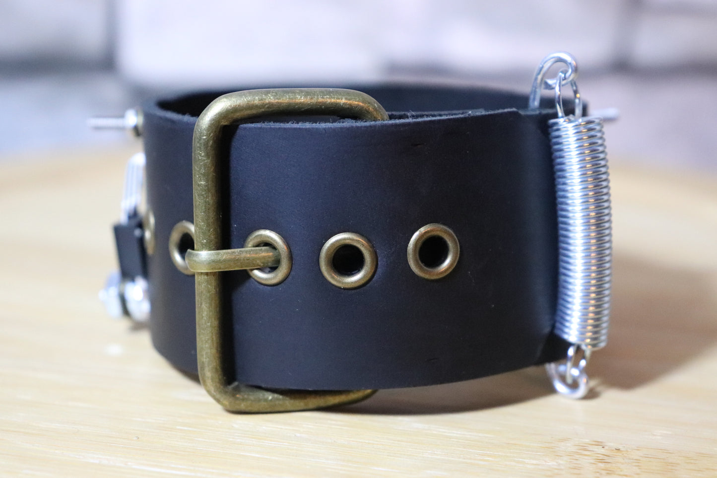 Anger Bolts, Unique Punk Rock Arm Belt, Punk Rock Leather Bracelet, Steampunk Arm Band