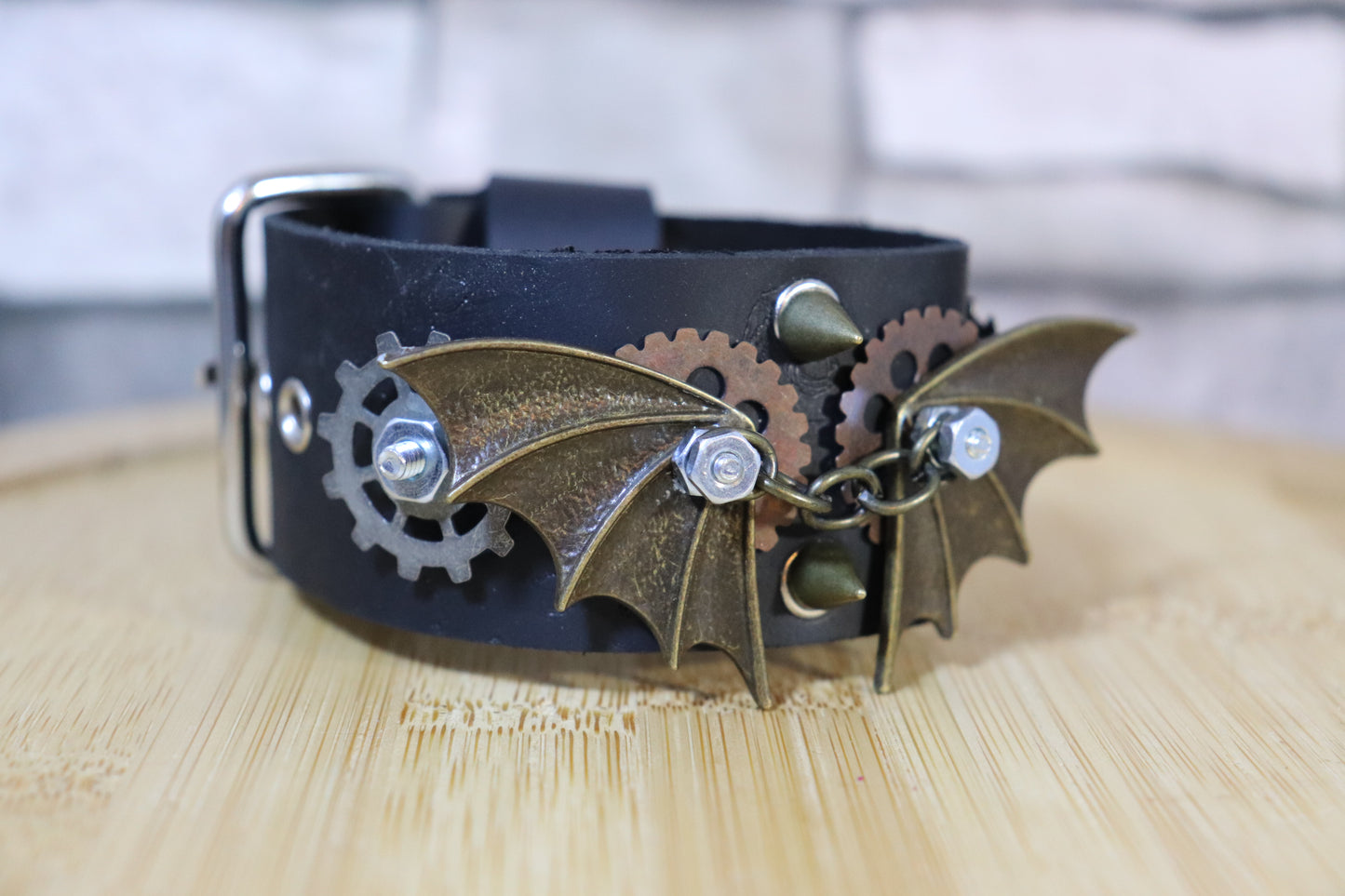 Leather Wing, Bat Bracelet, Steampunk Arm Band, Bat Wings Steampunk Leather Arm Belt, Baddie Leather Arm Belt